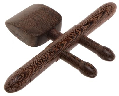 Akupunkturpunkt Holzmassagegerät für Nacken und Rücken, Leicht | Holzgriff, Handliches Format für Kollegen und Familien, zum Massieren von Rücken und Taille, Leicht Verstaubar