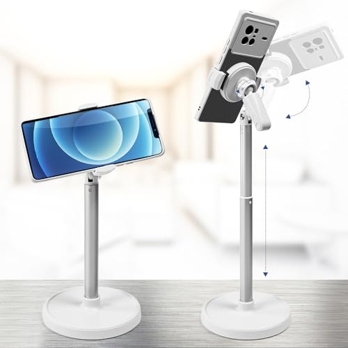Ulluthu Handy Halterung Tisch, Höhen und Winkel Verstellbarer Handy Ständer