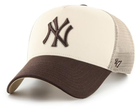 '47 Brand MLB New York Yankees Ballpark Mesh Offside Trucker Cap Natural