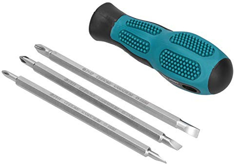 Generic Set Cacciavite e Piatto Magnetico a Doppia Punta per Servizi Industriali, in Acciaio Al Cromo Vanadio, con Impugnatura Antiscivolo, 3 Punte per Cacciavite per Manutenzione e Riparazione,