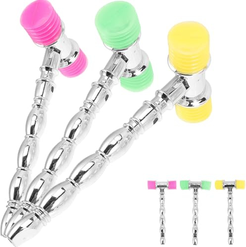 SUPVOX 6pcs Plastic Hammer Toys Mini Pounding Toys Safe to Use Sturdy Random Colour for Babies and Kids Random Color