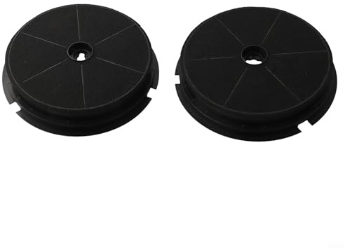 QuivyLivy Aktivkohlefilter für runde Dunstabzugshauben – 190 mm Fett- und Geruchsfilter für Küchenlüftung, für Refsta K25, Klasse V2-V10 (2er-Pack)