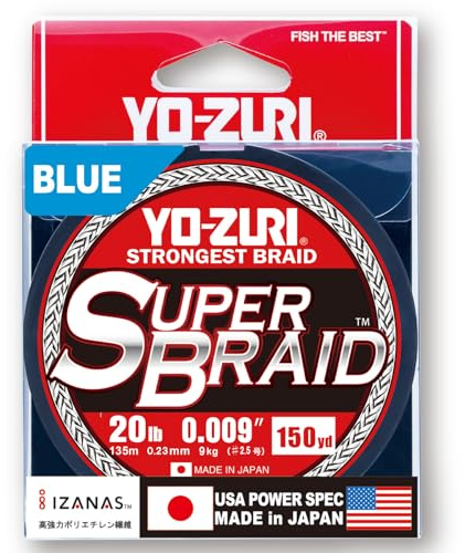 Yo-Zuri Superbraid Schwimmendes Geflecht, 137 m, Blau, 9 kg