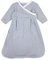 TupTam Langarm Innenschlafsack – Baby Schlafsack mit Ärmeln, Ganzjahresschlafsack aus Baumwoll-Jersey – Unisex, Farbe: Streifenmuster Grau, Größe: 86-92