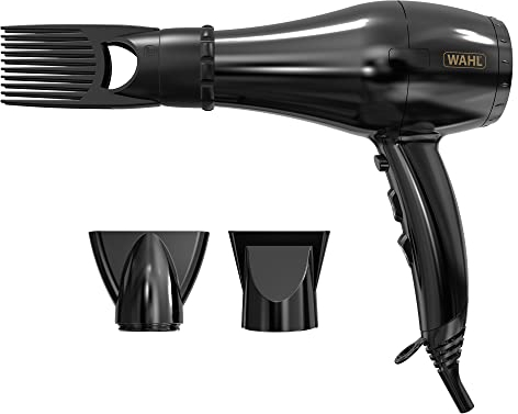 Wahl Hairdryer, PowerPik 3000, Dryer for Women, Hair Dryer with Pik Attachment, Afro Hairdryer, Afro-Caribbean Hair, Three Heat Settings, Anti-frizz Drying