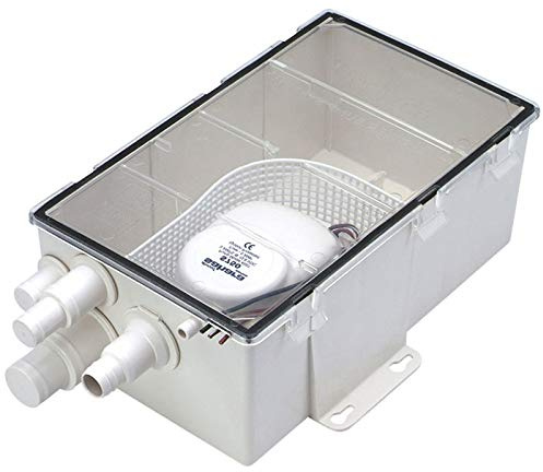 Waste water tank with Attwood pump 12 V 27 l/min