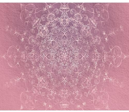 decomonkey Fototapete Mandala 400x280 cm Design Tapete Fototapeten Tapeten Wandtapete moderne Wand Schlafzimmer Wohnzimmer Ornament Orient Zen