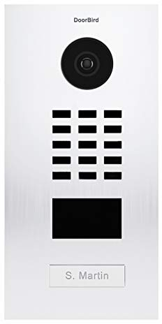 Doorbird D2101V Video-Türsprechanlage mit 1 Klingel + Halterung