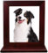 Pet Holz Memorial Urn für Asche, Bilderrahmen Aufbewahrungsschachtel für Hunde Katzen, Funerary Schatullen Supplies Burly Holz Urnen Pet Lovers,Wine red