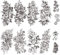 Yesallwas 12 Sheets Black Flower Tattoo Sleeves - Temporary Water Transfer Stickers With Peony Rose Designs - Sexy Arm Body Art for Girls (A)