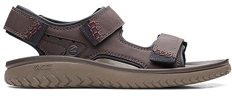 Clarks Wesley Bay, Sandalia, para Hombre, Marrón (Brown), 41 EU