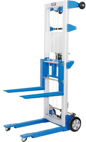 Global Industrial Lightweight Hand Operated Lift Truck, 400 Lb. Capacity
