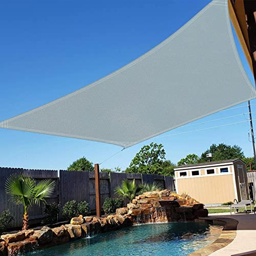 PHYLES Voile d'ombrage Rectangulaire 2x3m, 95% UV Protection et Imperméable, Toile Dombrage pour Patio, Jardin Terrasse, Pergola, avec Corde (Gris)