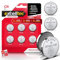Excelltec 6pk Lithium Power Coin Battery, Assorted CR2032, CR2025, CR2016 Flat Batteries, Long-Lasting and Reliable for Car Keys, Scales, Watches, Remote Controls, and Small Electronics
