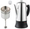 APOXCON Electric Coffee Percolator Stainless Steel Coffee Maker with Two Heat Resistant Tough Glass Clear Brew Progress Knob Classic Look Keep Warm & Cordless Serving Coffee Pot 12 Cup
