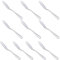 Nchdewui Buttermesser 10 Stück, Messer Set aus Edelstahl, Menümesser, Vorspeisen Besteck Gewürz Marmelade Brot Creme Canape Messer Spatel