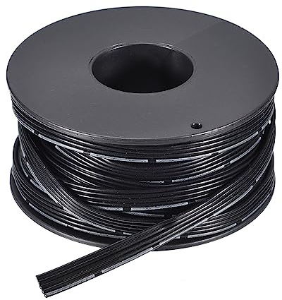 sourcing map 28AWG Silikon Schleife Kabel 5Pin 28 Gauge Flachkabel Flexibel Silikon Draht 7.5m/24.6ft Schwarz Gestrandet Verzinntes Kupfer Draht