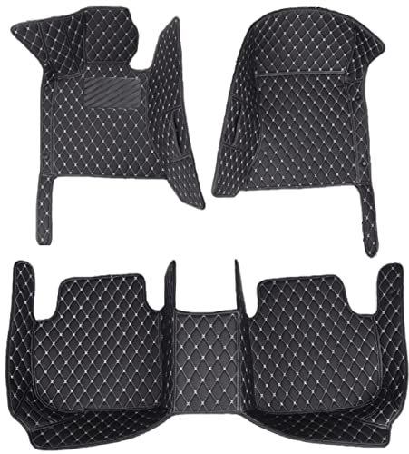 Auto bodenmatte Auto-Fußmatten Für Opel Für Vauxhall Für Astra H A04 2005 2006 2007 2008 2009 Autozubehör Auto Fußmatten (Farbe : Black White)