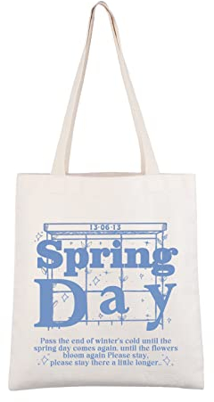 AKTAP Kpop Bangtan Boys Merchandise-Umhängetasche, inspiriert vom Frühling, Kpop Bangtan Boys Merchandise, 32 * 37cm