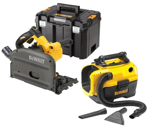 DEWALT DCS520NT 54v XR FLEXVOLT Plunge Saw Bare Tool TSTAK Case + DCV584L Vacuum