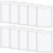 Vicloon Buste Adesive Trasparente, 10Pcs Tasca Adesiva, Tasche Autoadesive per Schede, Porta Licenza di Parcheggio Autoadesivi, Biglietti Trasparente per Licenza Badge Passaporti (8 * 12cm)