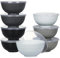 Greentainer Schüssel 24 OZ Müslischalen mit Deckel/Salatschalen, 8er 710ml Unbreakable Cereal Bowls|Obstschale, Suppenschüssel für Kinder und Erwachesene|Leicht & Bruchsicher
