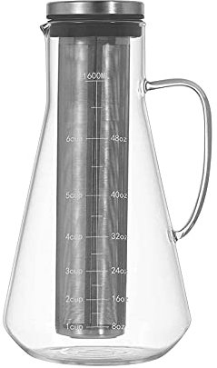 WAOCEO Kaffeekanne Kaffeekanne, 1,6 l, Kaffeemaschine, Wasserkocher, Kaffeebrüher, Kaffee-Tee-Zubehör for Zuhause, Küche, Bar, Hotel, Restaurant, perfekt for Kaffeeliebhaber für Zuhause, Küche