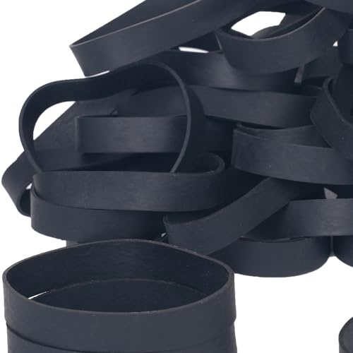 Size #84 Tactical Rubber Bands,Foshine-elastic band Black size 84 rubber band 50pcs heavy duty wide rubber bands office supplies(3-1/2 x 1/2'')