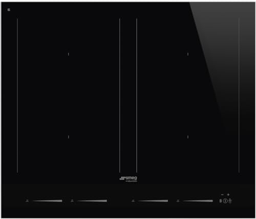 SMEG SIM1644D, Placa de inducción LÍNEA, Black glass