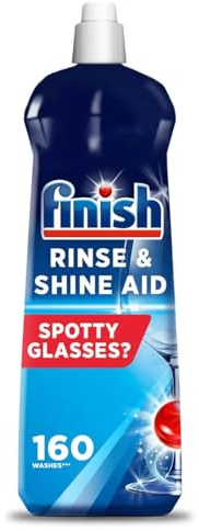 Finish Powerball Dishwasher Rinse Aid, For Drier Glasses and Spot Prevention, 800 ml, 160 Washes
