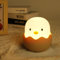URAQT Nachtlicht Kinder Stilllicht, Silikon Nachttischlampe Eierschalenform Nachtlampe Baby Aufladbar Touch LED Dimmbar Tischlampe USB Wiederaufladbare Geschenke für Kinderzimmer Baby Mädchen Junge