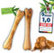 Wünschwas Olivenholz-Kauspielzeug Hunde – 100% natürliches Kauholz. Holzknochen zur Zahnpflege, Robustes Hundespielzeug kleine Hunde, S (2 Stück)