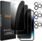 Lesakit 3+3 Pack Privacy Screen Protector for iPhone 14 Pro 6.1-Inch with 3 Pack Camera Lens Protector, Anti Spy Tempered Glass Film 9H Hardness Bubble Free Case Friendly
