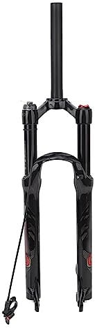 GYZOUKA Mountain Fork, Straight Steer Aluminum Alloy Bicycle Front Fork, Black for Electric Bikes
