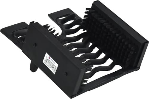Heavy Duty Cast Iron Boot Jack Mud Dirt Scraper for Farms Gardens (Black)