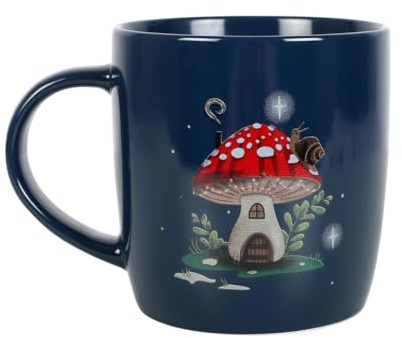 Something Different - Kaffeebecher Gnome Sweet Gnome, Pilz (Einheitsgröße) (Marineblau)