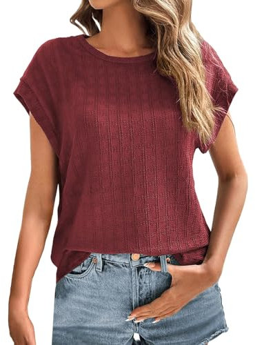 Day Prime Bluse Donna Primavera Magliette Manica Corta Donna Cotone Top Eleganti Donna Cerimonia Camicetta Sexy Donna Camicia Donna Elegante Rosa Antico Camicia Donna Fiorata Todays Daily Deals