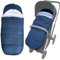 Colu Kid Universeller Thermo-Fußsack für Kinderwagen, kompatibel mit Cybex Priam & Cybex Mios & Cybex Balios, weiches Futter und spritzwassergeschützte Oberfläche, blau