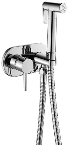 BOSHYUM Hand-Bidet-Sprüher, WC, Badezimmer, Einhand-Warm- und Kaltmisch-Dusche, Duschkopf-Aufsatz, Chrom