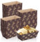 LOPYXBR 150PCS Mini Loaf Cake Cases 8x4x4cm Disposable Loaf Tin Liners Brown Mini Paper Loaf Tins with Beautiful Look for Bread, Cake