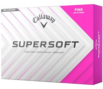 Callaway Golf Supersoft Golf Ball 2025, Pink
