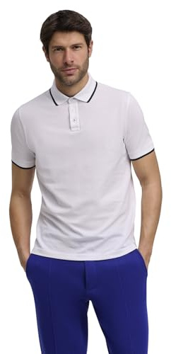 FALKE Herren Polohemd Basic Apparel Easy Care M Pl Baumwolle Funktionsmaterial weich hautfreundlich bequem sehr leicht 1 Stück, Weiß White 2000, XL