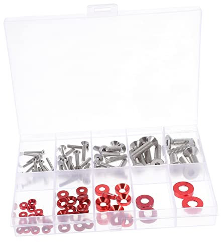 SOLUSTRE 1 Satz Fisheye-Senkschrauben Nachfüllung Reiniger flüssig fertige Unterlegscheiben Anspitzer instrument haushaltsgeräte toys konische Senkscheibe M5-Schrauben Aluminiumlegierung