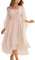 SCARLET DARKNESS Robe corset Renaissance élégante à ourlet asymétrique pour femme, rose clair, XXL