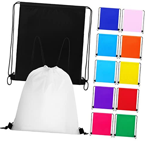 YARNOW 12 Stück Saiten Tasche Gym Bags aufbewahrungstüten rucksäcke vaude Kulturbeutel mit Kordelzug Männer Rucksäcke mit Kordelzug für Rucksack fürs Fitnessstudio Polyester