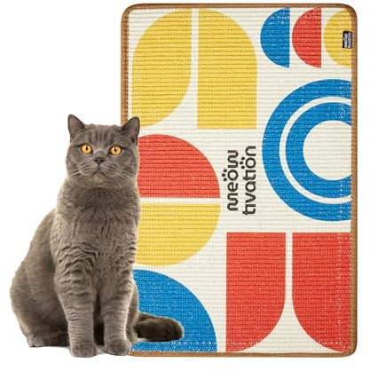 Tappetino antigraffio per gatti 60x40 cm tappeto sisal design Bauhaus