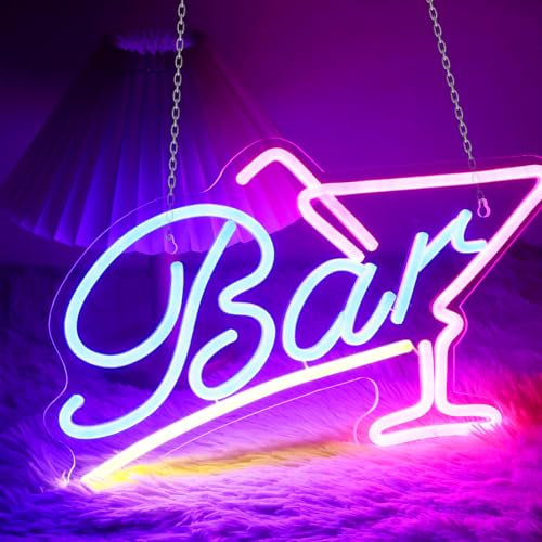 Cartel de neón para bar, USB, letrero LED personalizado, cartel de neón, luz de neón, regulable, acrílico LED neón decorativo para casa, restaurante, fiesta, club, decoración de pared