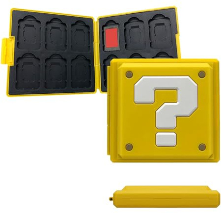 BAYINBROOK Switch Spielkarten Etui, Kompakte Aufbewahrungsbox mit 12 Steckplätzen, Wasserdichtes Hardcase für Spiele und Speicherkarten, Reise Organizer (J1)