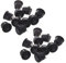 Feeuid 20Pz AC 6A 10A 250V on Off Snap In SPST Barca Rotonda Interruttore A Bilanciere Nero