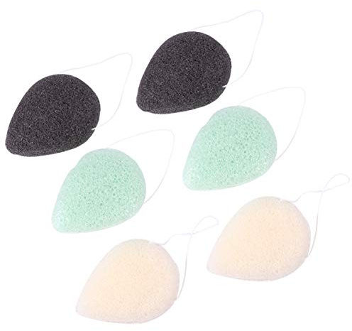 WRITWAA 6 Stück Schwamm zum Abschminken Gesichtswaschschwamm Reinigungsschwamm Make-up-entferner-schwamm Make-up-schwämme für Tägliche Anwendung Farbe Zufällig Zufällige Farbe